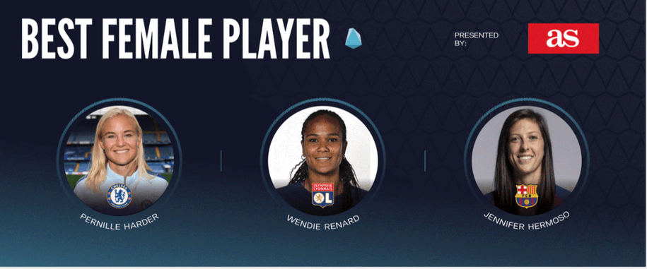 Finalists confirmed for Best Female Player honour at the 2020 WFS Industry Awards