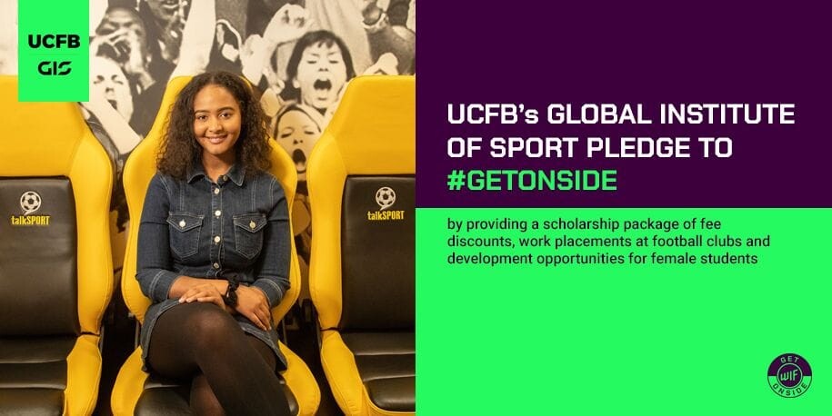 UCFB's GLOBAL INSTITUTE OF SPORT PLEDGE TO #GETONSIDE WITH WIF SCHOLARSHIP PACKAGES