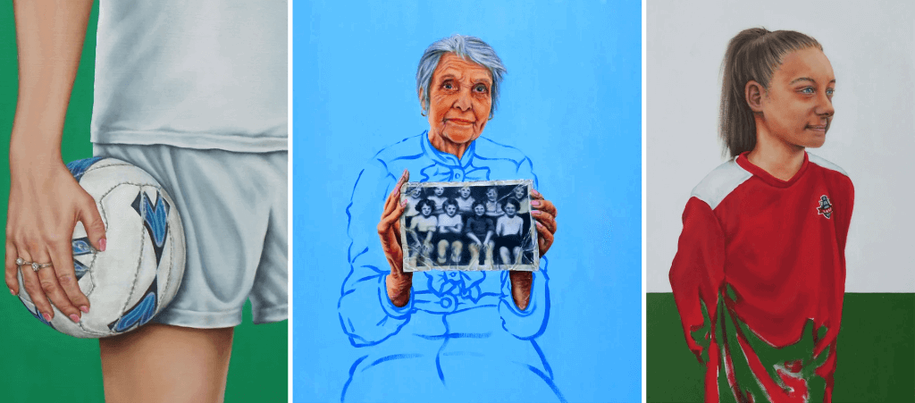 WOMENXFOOTBALL=ART exhibition opens shining a light on women's passion for the beautiful game