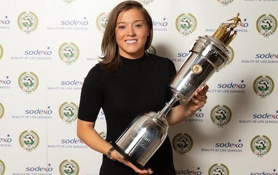 "It's very humbling to win" says Fran Kirby, newly crowned PFA Women's Player of the Year