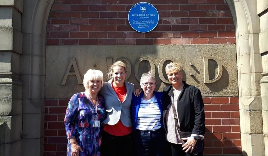 Dick, Kerr Ladies - first ever blue plaque dedicated to women's football team