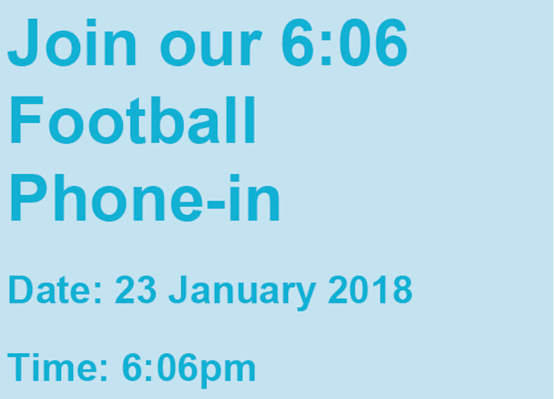 Join our special 6:06 football phone-in and get free advice on workplace issues