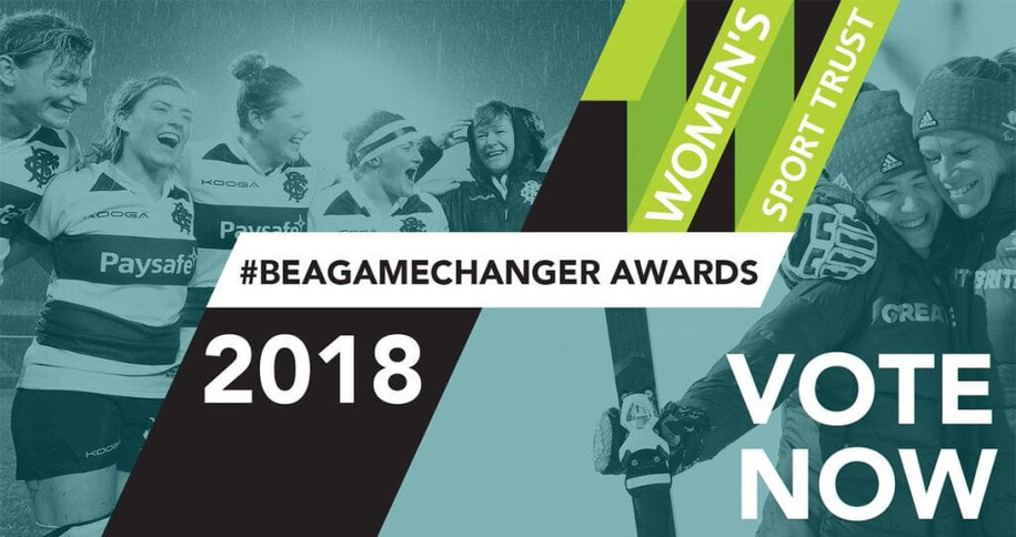 Voting now open for Women's Sport Trust #BeAGameChanger Awards 2018